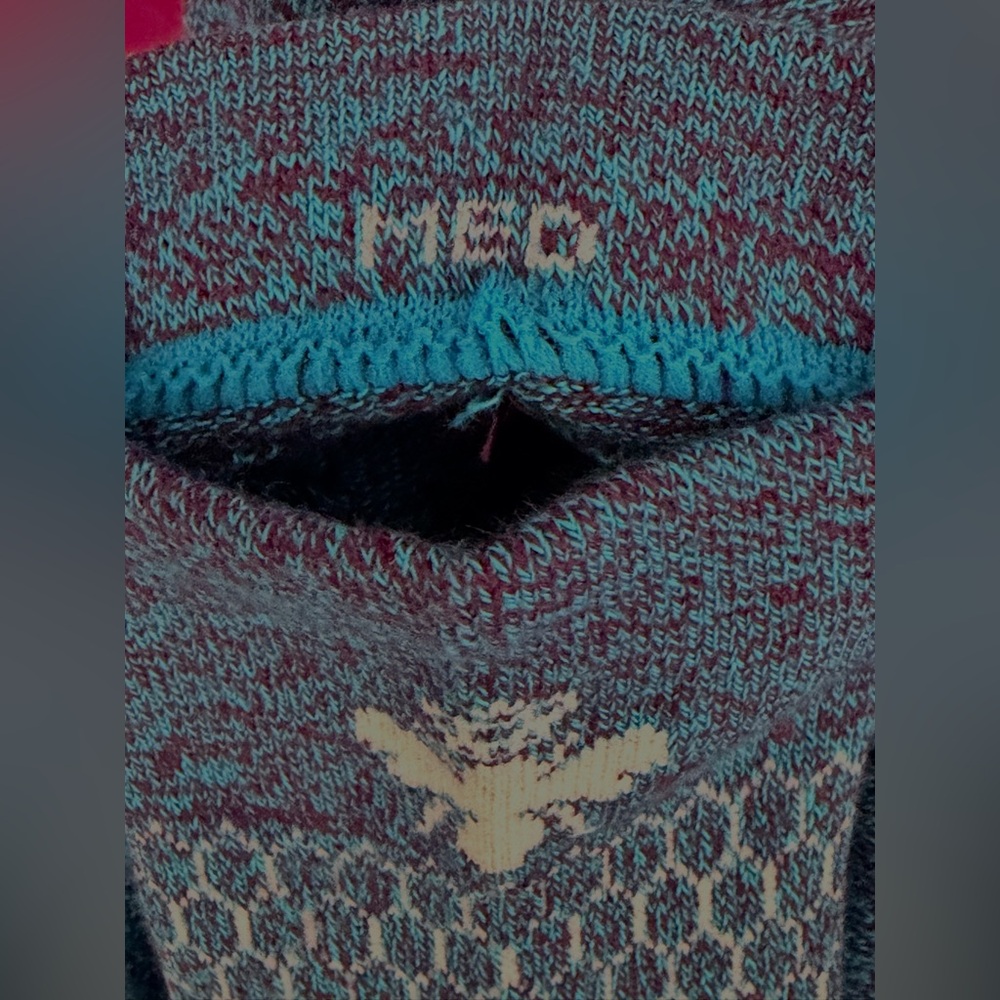 Bombas 2 Pair Unisex Athletic Honeycomb  Supportive Teal Ankle Socks Medium NWOT - Picture 3 of 6